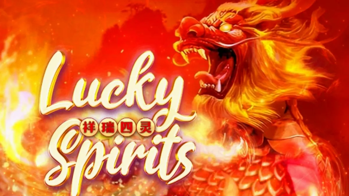 Interface vibrante e colorida do slot Lucky Spirits com elementos místicos e brilhantes.